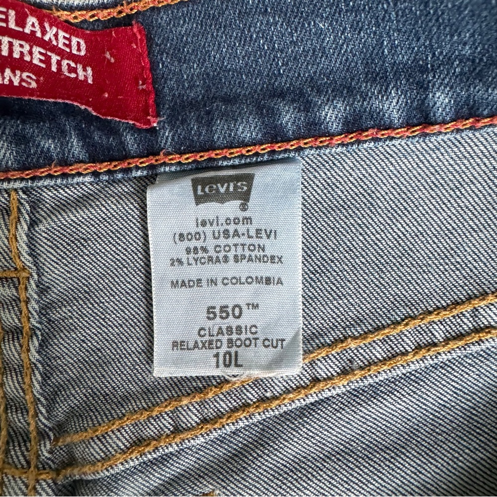 Levi's Vintage Jeans Women’s 10L Blue Denim 550 Classic Relaxed Boot Cut Stretch - Picture 11 of 11
